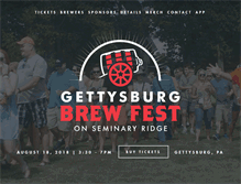 Tablet Screenshot of gettysburgbrewfest.com